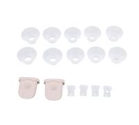 Yechiry Breast Pump Replacement Parts Kit, Silicone Duckbill Valves, 5 Sizes Flange Inserts, Ideal for Breastpump Maintenance