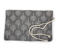 Yechiry Brush Storage Tool Pencil Case, Twistable Cotton Cloth with Cute Design for Artists, 20 Holes for Organization
