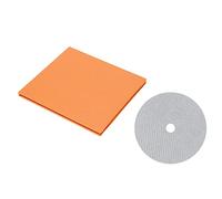 Yechiry CD DVD Stabilizer Tune Mat with Carbon Fiber Design for Enhanced Playback Experience, 0.2mm Thickness, Compatible with All CD Players (White)