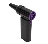 Yechiry Compressed Air Duster, Electric Cordless Air Duster with Light, 5 Adjustable Speeds, USB Rechargeable, Turbo Design, Compact & Portable, for Computer, Keyboard, Outdoor (Black)