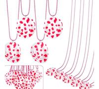 Yechiry Cowboy Mini Hats Necklace Set, 12 Pcs | Plastic construction, 86cm necklace length, perfect for western parties, vibrant colors, costume accessory