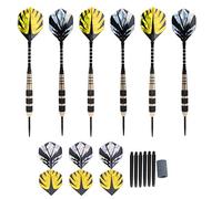 Yechiry Darts Kit, Heavy Weight Detachable Set for Stable, with Black Nickel Copper Hard Tips, for Beginners and Professionals, Sports Game Supplies