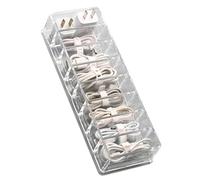 Yechiry Data Cable Storage Box, Large Capacity Organizer with 10 Cable Ties, Transparent Plastic Cord Management, Ideal for Home & Office Desk