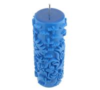 Yechiry Decorative Texture Roller, Rubber Pattern Paint Roller, Washable Reusable Head for Wall Furniture Fabric Quilts, Ideal for Creating Spiral Patterns on Ceilings Doors Tables