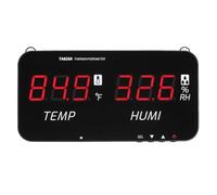 Yechiry Digital Hygrometer, Industrial Temperature Humidity Meter with LED Screen, Wall Mounted Thermometer Hygrometer for Indoor Outdoor Temperature Meters, Backlight Display (Black #70)