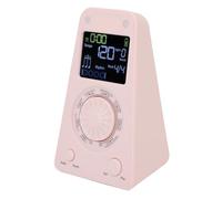 Yechiry Digital Metronome, 10 Tones Adjustable Electronic Metronome Speaker for Piano, Violin, Ukulele, Guitar, Drum, Professional Accuracy Rechargeable LCD Electronic (Pink)