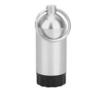 Yechiry Diving Cylinder Mini Storage Bottle Aluminum Compact Portable O Rings for Diving Valve Seal MT02 for Divers and Snorkelers Blue/Silver/Red (Silver)