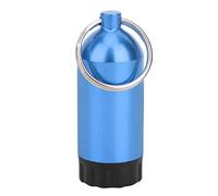 Yechiry Diving Cylinder Mini Storage Bottle Aluminum Compact Portable O Rings for Diving Valve Seal MT02 for Divers and Snorkelers Blue/Silver/Red (Blue)