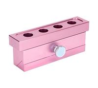 Yechiry DIY Lipstick Mold, 4 Hole Aluminum Lip Balm Maker Tool with Smooth Inner Wall for Jelly Single Dual Color Sandwich Lipsticks