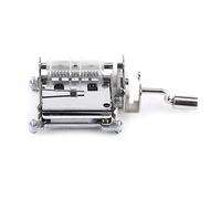 Yechiry DIY Music Box Movement 15 Note, Hand Crank Mechanical Music Box with Hole Puncher and 20 Blank Paper Tapes, Ideal for Composing Your Own Melody, Creative Toy
