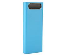 Yechiry DIY Power Bank Box Kit with Dual USB Output for Portable Charging, Compact ABS Blue Design for Mobile Phones