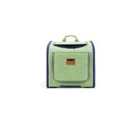 Yechiry Dog Bike Basket, Oxford Cloth, Pet Carrier Backpack 36x36x25cm Expandable Mesh Window 4 Carrying Ways for Small Dogs Cats Cycling Travel Outdoor Use (Green)