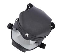 Yechiry Dog Hat with Goggles, Protective Dog Sunglasses, Lightweight Soft Visor with Adjustable Fit, Ideal for Biking, Skateboarding & Festivals (Black Frame Clear Lens)