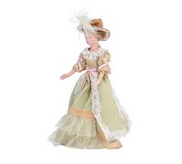 Yechiry Dollhouse Character Model Lifelike with Rotatable Limbs for Dollhouse Decor Mini Ceramic People 6.3in