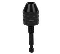 Yechiry Drill Chuck Adapter, 0.6-8MM Clamping 1/4 Inch Hex Shank Keyless Drill Chuck Conversion Tool with 3 Jaw, High Strength Carbon Steel Rusty & Hard Wearing for Power Tools