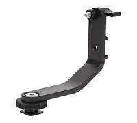 Yechiry DSLR Camera Video Monitors Mount Bracket, Durable Aluminium L Bracket for Easy Angle Adjustment, Suitable for 4.5-5.7" Camera Monitors, Black, 1x Unit