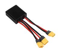 Yechiry Dual Battery Pack Switch Balancer, Electric Bike Double Battery Discharge Converter for Increased Current and Capacity, Ideal for 20V-72V Batteries, Durable Aluminum Alloy (20A)