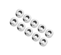 Yechiry Durable 10 Pcs Shaft Collar Set Electroplated Ferronickel with Hex Wrench for Blocking Positioning Perfect for Home and Industrial Use (Latte style 5.1mm)