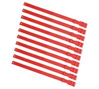 Yechiry Durable 10PCS Goat Collar, 23 Inch Adjustable PU for Farm Animals, Great for Health Status Identification in Sheep and Cattle (Red)