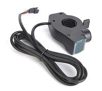 Yechiry E Bike Voltage Display Thumb Throttle, LCD Digital Battery Monitor, Real Time Voltage Detection Throttle for 12V to 84V Electric Bikes Lead Acid Lithium Battery