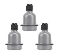 Yechiry E27 Lamp Holder Ceramic E27 Light Socket 3 Pack Aluminum Die Cast Water Proof Heat Insulation for Heat Lamps Brooders Chicken Coop Reptile Enclosure