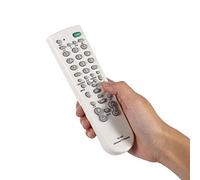 Yechiry Efficient Universal TV Remote Control Easy Grip Design for Enhanced TV Experience White 1Pc