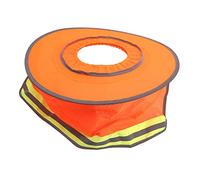 Yechiry Elastic Hard Hat Shade with Reflective Stripe, Lightweight Safety Helmet Shield for Construction Workers, Eye-Catching Orange Color