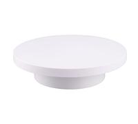 Yechiry Electric Turntable for 360 Degree Rotating Display Remote Control ABS White 30 Kg Load Suitable for Jewelry and Electronics (20cm Diameter)