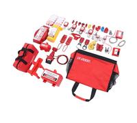 Yechiry Electrical Loto Lockout Tagout Kit, Safety Padlocks Set with, Tool Case Plug Lock Out, Multi Pole Clamp On Circuit Breaker Lock with Hasps, Ideal for Industry
