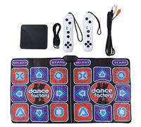 Yechiry Electronic Dance Mat for Toddlers Teens, Double Player Foldable Music Dance Pad with Glowing Arrows Early Education Dancing Pad for Living Room