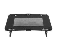 Yechiry Elevated Dog Bed, Portable Pet Cot, Watertight Raised Puppy Bed Folding Mesh Fabric Steel Pipe Oxford Cloth Black, Large Indoor Outdoor Dog Bed Hammock with Removable Bolsters