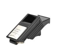 Yechiry Emergency Lifesaving Whistle Durable Nuclear Free Outdoor Whistle for Camping, Sports Training (Black and Silver) (Black and Silver)