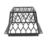 Yechiry Exhaust Fan Ventilation Bird Guard, Durable Carbon Steel Cover for Dryer Vents, Keeps Out Birds and Critters, Easy Installation for Home Use (Black)