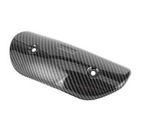 Yechiry Exquisite Universal Motorcycle Exhaust Heat Shield Guard, Attractive Pipe Cover for Rider Protection, 1 X Heat Shield for Motorbike Enthusiasts (Water transfer printing carbon fiber pattern)