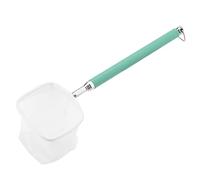 Yechiry Extendable Telescopic Fish Skimming Net for Aquariums, Lightweight and Durable Design, Safe for All Fish Types, Ideal for Home Use (Square mouth)