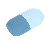 Yechiry Face Icer Pain Relief, Silicone Face Ice Holder Mold for Facing Massage Skin Care with Nonslip Base Nesting Design (New light blue)