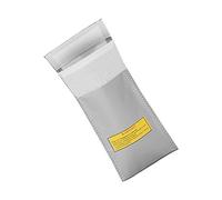 Yechiry Fireproof Lithium Battery Pack Storage Bag Highly Explosion Proof Heat-Resistant, Silver 10x20cm, Suitable for Various Aircraft Batteries