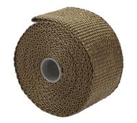Yechiry Fireproof Stove Pipe Wrap, 5M Long Heat Proof Tape Anti Scalding Stove Flue Protector with 2 Adjustable Clamps for Outdoor Tent in Camping and Backpacking