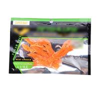Yechiry Fishing Crawfish Lures - 80mm Silicone Bait | Durable, soft, 6 vivid colors, realistic action, Texas rig compatible