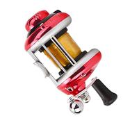 Yechiry Fishing Reel, Small Board Reel Right Hand, Unloading Mechanism, Ideal for Ice Fishing and Tackle, 2 Colors Red Blue (Red)
