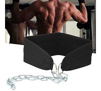 Yechiry Fitness Dip Belt, Weighted Dip Belt with Steel Chain, Supports Up to 200lbs, for Pull Ups, Chin Ups, Lunges and Various Exercises