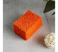 Yechiry FX Makeup Sponge for Wounds Flexible and Lightweight Stipple Sponge for Halloween and Xmas - Orange 5.5x3x3cm (Thin Hole)