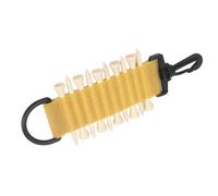 Yechiry Golf Tee Holder Compact Practical Tee Storage Bag with Hook for Golfer Golf Carrier Nylon Bambusoideae 10 Tees for Course (Yellow)