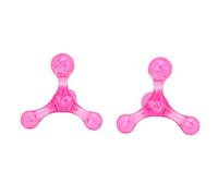 Yechiry Handheld Arch Massager Tool 2pcs Compact Ergonomic Design for Relaxation At Home and On-the-Go Pink