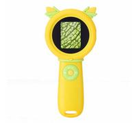 Yechiry Handheld Digital Microscope for Kids, Students, 2 Inch (Yellow) | 1000x Magnification, Photo Video Recording, 600mAh Battery & 8 LED Lights, Pocket USB Microscope