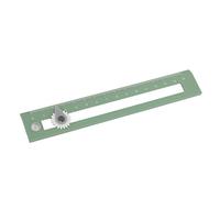 Yechiry High Accurate Compass Ruler with Clear Scale and Exquisite Workmanship for Student Drawing, 2 in 1 Tool, Plastic, 6.7 X 1.2 X 0.2in (Green)