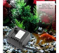 Yechiry High Efficiency USB DC 5V Water Pump Quiet Design for Aquarium and Fountain Use Black ABS 1.5W with 3 Suckers