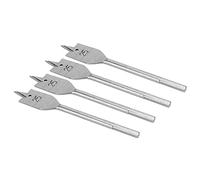 Yechiry High Hardness 25mm Flat Wood Drill Bit Set with Reduced Chipping for Accurate Drilling in Woodwork, 4pcs