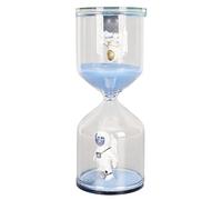 Yechiry Hourglass Timer 30 Minutes Elegant Glass Sand Timer for Meditation Yoga Cooking High Borosilicate Glass Blue 1 Piece