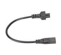 Yechiry IEC320 C8 to Adapter 11.8in 2.5A PVC Short Power Cable for Digital Cameras and Scanners